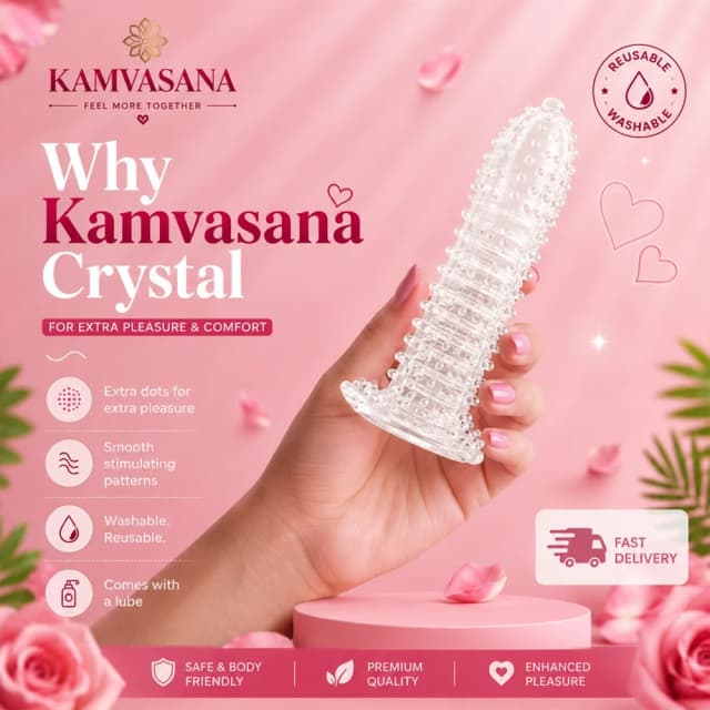 Crystal Dotted Reusable Condom Crystal Dotted Reusable Condom